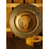 wall decoration longhorn wood and steel